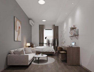 现代单身公寓3D模型下载